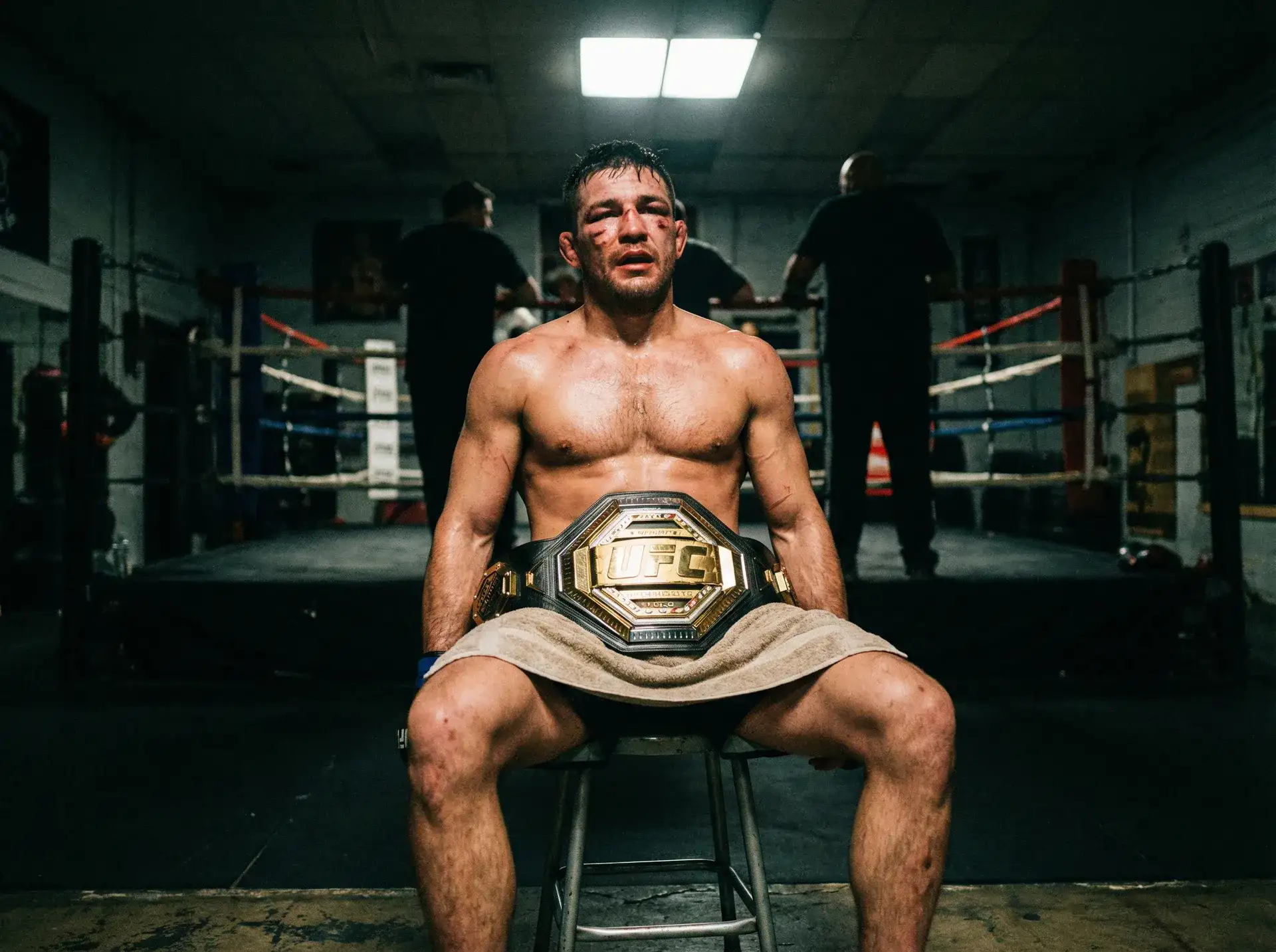 必撸大赛 中量级冠军铁血战士坐拥金腰带